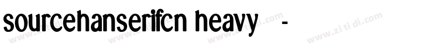 sourcehanserifcn heavy下载字体转换